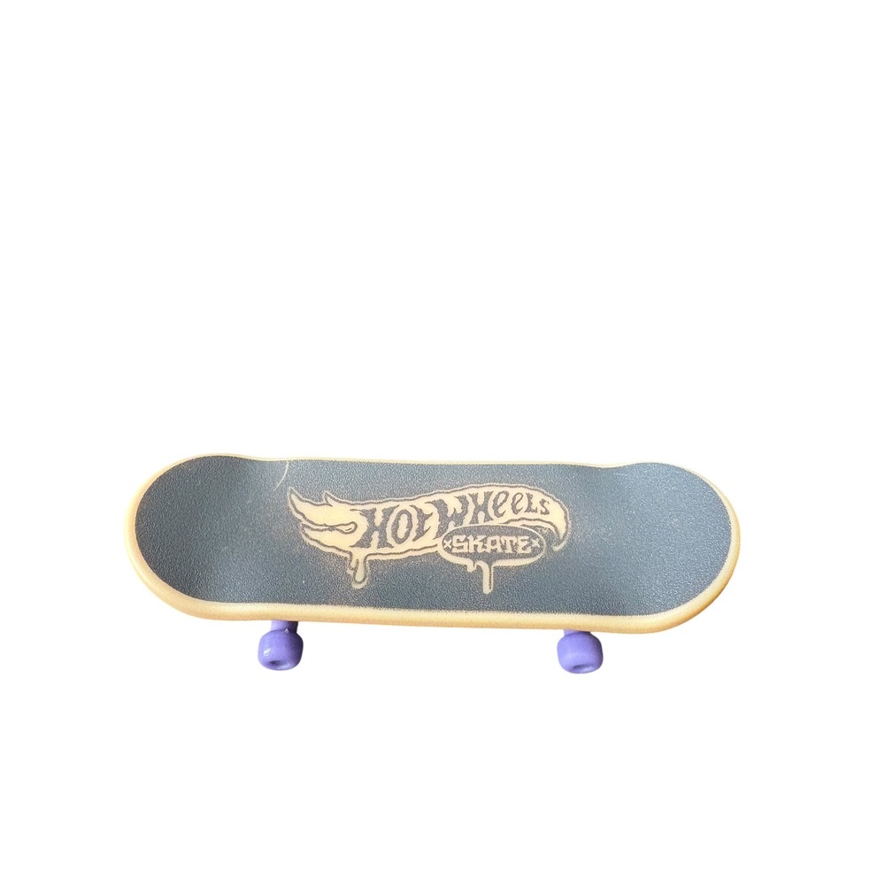 Hot Wheels Skate Fingerboard Mini Finger Skateboard Purple Wheels Mattel